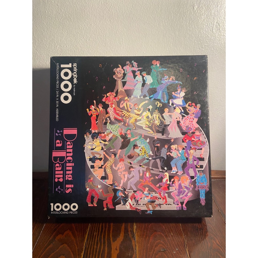 Springbok Dancing is a Ball 1000 Piece Jigsaw Puzzle Erin Wise Vintage Hallmark